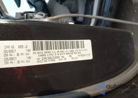 2020 Chrysler Pacifica Touring L from USA, damaged, VIN 2C4RC1BG2LR105034